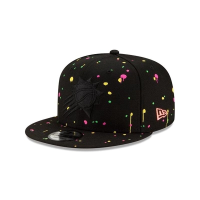 Phoenix Suns Gorra | New Era NBA Neon Splatter 9fifty Snapback Cap Mexico - Negros